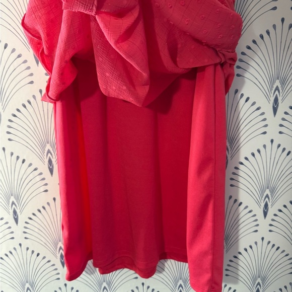 DKNY Pink Midi Dress Barbie Pink - Picture 6 of 8